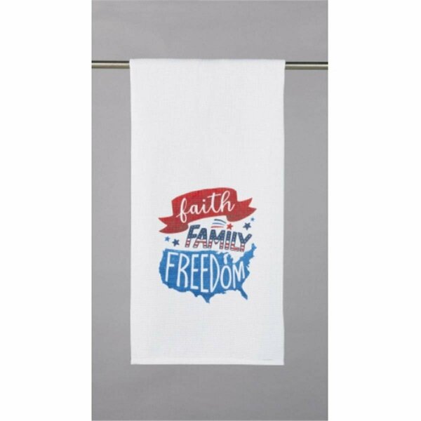 Tarifa 18 x 25 in. Faith Family Freedom Kitchen Towel, 4PK TA3673713